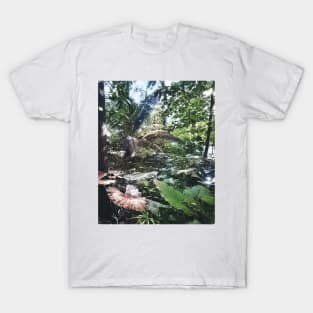 colorized vintage photo of tropical plants T-Shirt